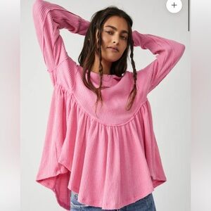 Free People Oh My Babydoll in Pink Carnation